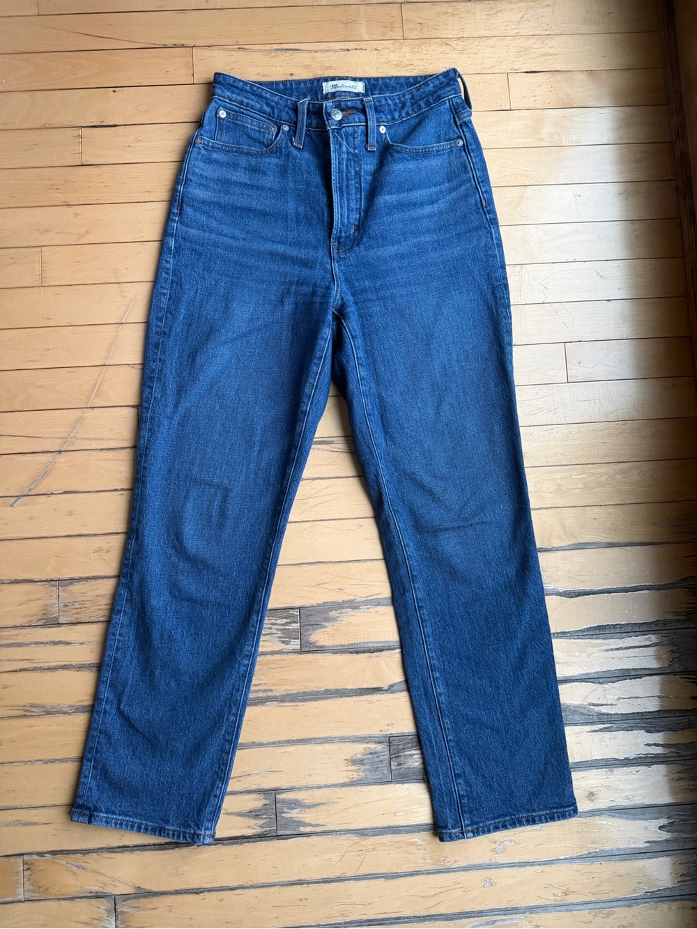 Madewell Perfect Vintage Straight Jeans Women's Size 27 High Rise Medium Wash